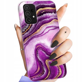 Etui Do Samsung Galaxy A72 Wzory Różowy Marmur Purpura Róż Marmur Obudowa - Hello Case