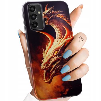 Etui Do Samsung Galaxy M13 Wzory Smoki Dragon Taniec Smoków Obudowa Case - Hello Case