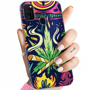 ETUI DO SAMSUNG GALAXY M21 WZORY GANJA MARIHUANA CANNABIS ZIOŁO OBUDOWA - Hello Case