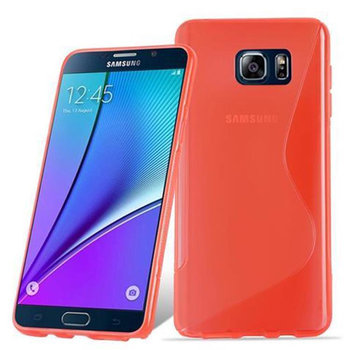 Etui Do Samsung Galaxy NOTE 5 Pokrowiec w PIEKŁA CZERWIEŃ Pokrowiec Ochronny Obudowa Case Cover TPU Cadorabo - Cadorabo