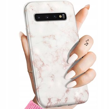 Etui Do Samsung Galaxy S10 Plus Wzory Białe Kamień Kształty Obudowa Case - Hello Case
