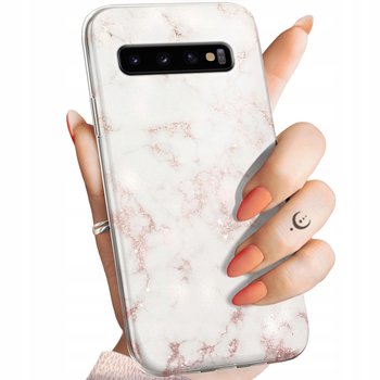 Etui Do Samsung Galaxy S10 Wzory Białe Kamień Kształty Obudowa Pokrowiec - Hello Case