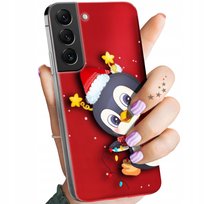 Etui Do Samsung Galaxy S22 Plus Wzory Święta Christmas Mikołaj Pingwin Case