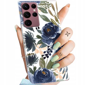 Etui Do Samsung Galaxy S22 Ultra Wzory Kwiaty Kwieciste Flower Obudowa Case - Hello Case