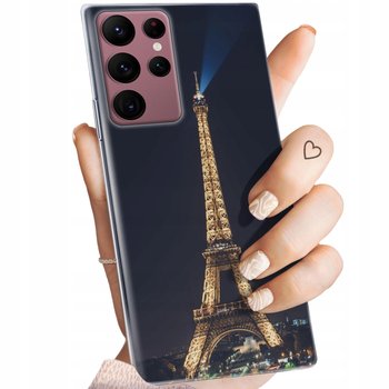 Etui Do Samsung Galaxy S22 Ultra Wzory Paryż Francja Eiffel Obudowa Case - Hello Case