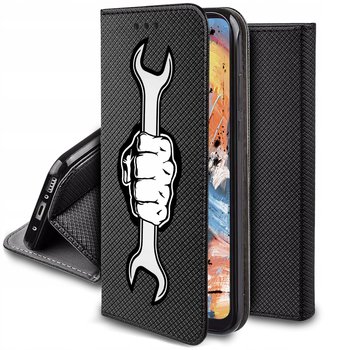 Etui Do Samsung Galaxy S23 Fe Magnet Wzory Case Portfel + Szkło 9H - Krainagsm