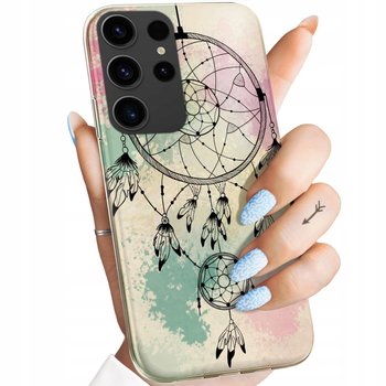 Etui Do Samsung Galaxy S24 Ultra Wzory Boho Łapacz Snów Pióra Obudowa Case - Samsung