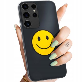 Etui Do Samsung Galaxy S24 Ultra Wzory Uśmiech Smile Emoji Obudowa Case - Samsung