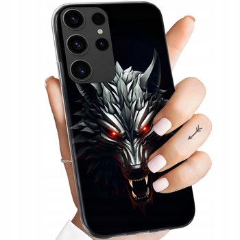 Etui Do Samsung Galaxy S24 Ultra Wzory Wiedźmin Witcher Biały Wilk Obudowa - Samsung