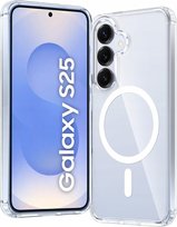 Etui Do SAMSUNG GALAXY S25 +Szkło 9H WZMACNIANE 360° do MAGSAFE CLEAR