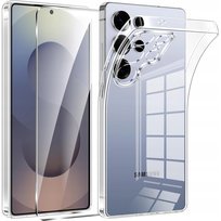 Etui Do Samsung Galaxy S25 Ultra PRZEZROCZYSTE +Szkło 9H | CLEAR CASE 2MM