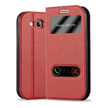 Etui Do Samsung Galaxy S3 / S3 NEO w CZERWONY SZAFRAN Pokrowiec Obudowa Case Cover Portfel Ochronny Cadorabo - Cadorabo