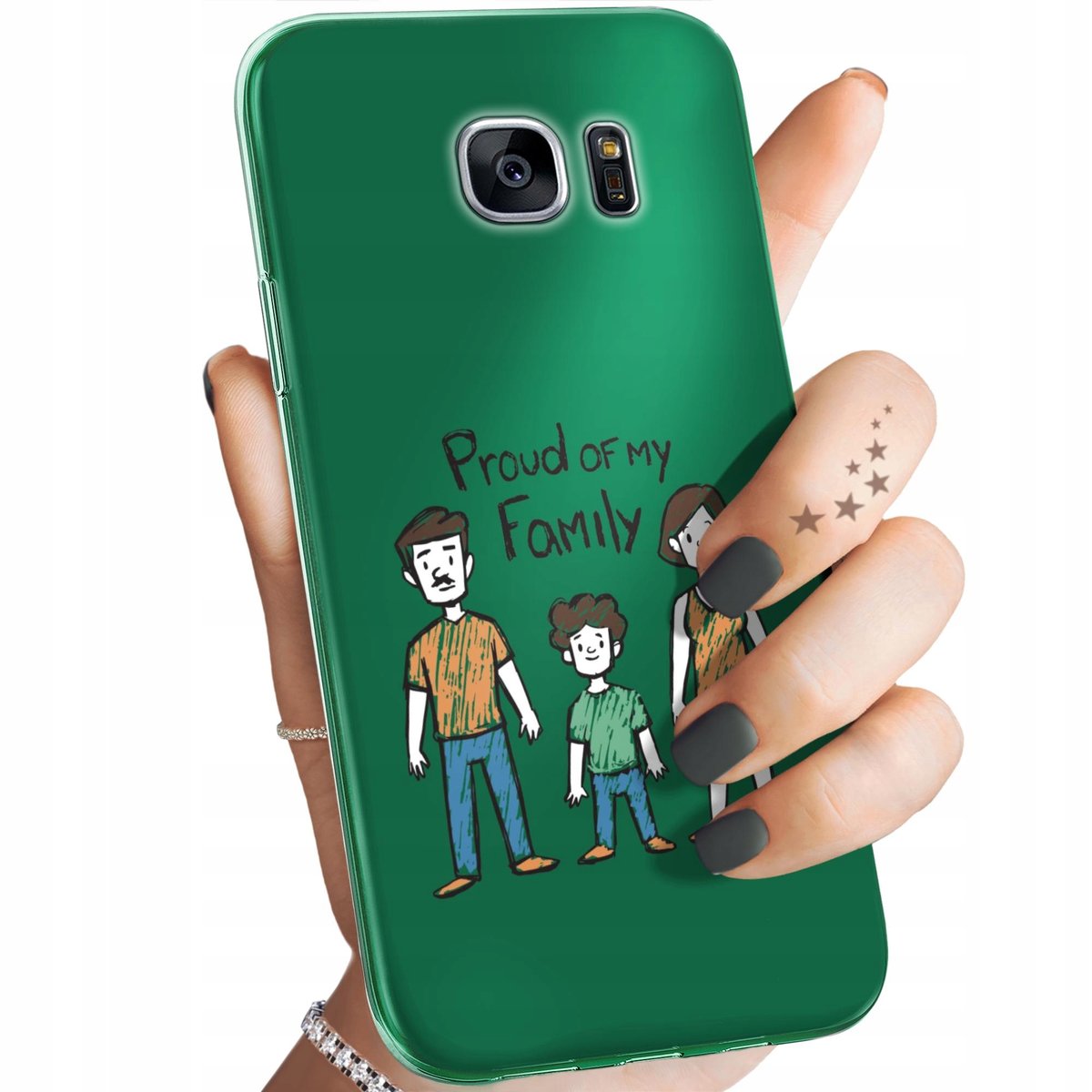 ETUI DO SAMSUNG GALAXY S7 EDGE WZORY RODZINA FAMILIA DOM OBUDOWA