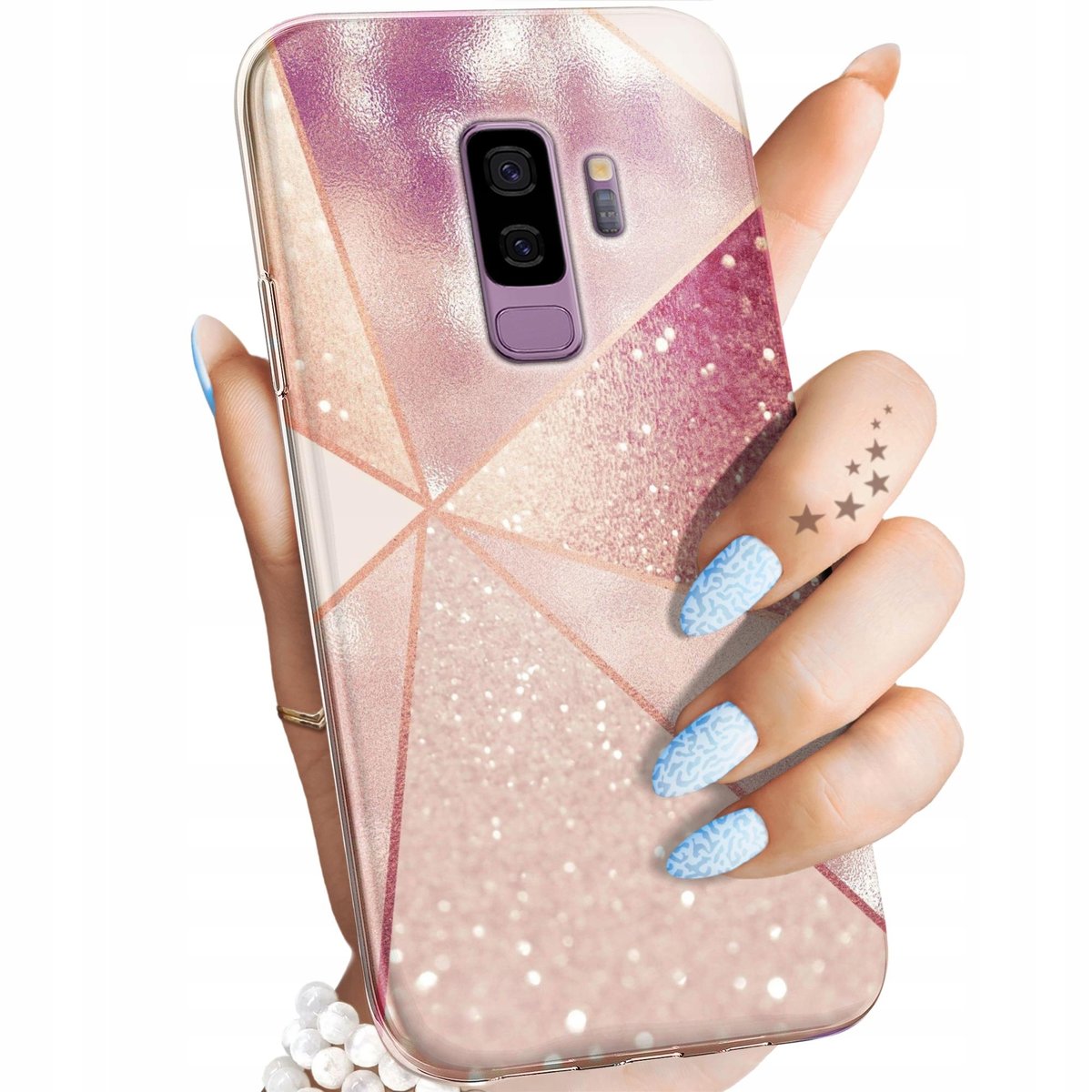 Case Roz Etui Do Samsung Galaxy S9 Wzory Różowe Złoto Róż Obudowa Pokrowiec Case ...