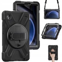 ETUI do Samsung Galaxy Tab A9 LTE X115 X110 8.7 cali SOLID 360 czarne Case Pokrowiec Obudowa Futerał