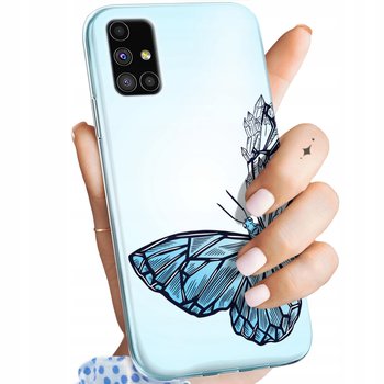 Etui Do Samsung M51 Wzory Motyle Butterfly Barwne Obudowa Pokrowiec Case - Hello Case