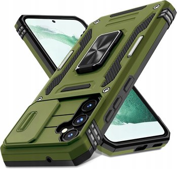 Etui do Samsung S23 FE Zielone Pancerne z Podstawką Case Zielony S23FE - ProFlo