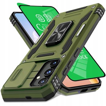 Etui do Samsung S24 FE Zielone z Podstawką Pancerne S24FE - ProFlo