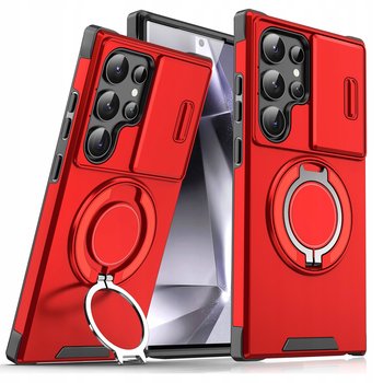 Etui do Samsung S24 Ultra Pancerne Czerwone Osłona Aparatu Case do MagSafe - ProFlo
