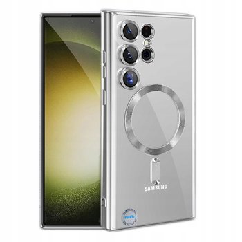 Etui do Samsung S24 Ultra Srebrne Przezroczyste do MagSafe Case Srebrny - ProFlo