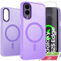 Etui Do Samsung S25 Edge Case +Szkło 9H WZMACNIANE 360° Matt Do Magsafe