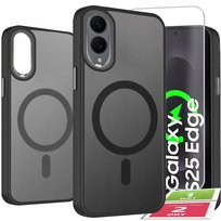 Etui Do Samsung S25 Edge Case +Szkło 9H WZMACNIANE 360° Matt Do Magsafe