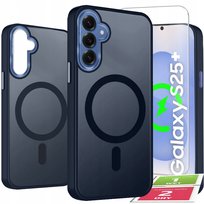 Etui Do Samsung S25 Plus Case +Szkło 9H WZMACNIANE 360° Matt Do Magsafe