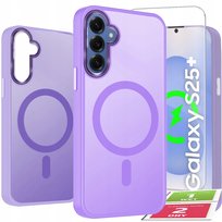 Etui Do Samsung S25 Plus Case +Szkło 9H WZMACNIANE 360° Matt Do Magsafe