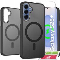 Etui Do Samsung S25 Plus Case +Szkło 9H WZMACNIANE 360° Matt Do Magsafe