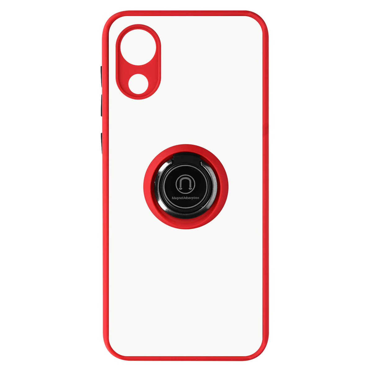 Etui do Samsunga Galaxy A03 Core Bi-materiał z metalowym pierścieniem ...