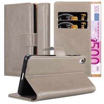 Etui Do Sony Xperia E5 w Pokrowiec CAPPUCCINO BRĄZOWE Magnet Obudowa Ochronny Case Cover Cadorabo - Cadorabo