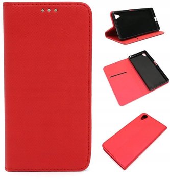 Etui do Sony Xperia X F5121 Smart Magnet czerwony Case Futerał Obudowa Pokrowiec - GSM-HURT