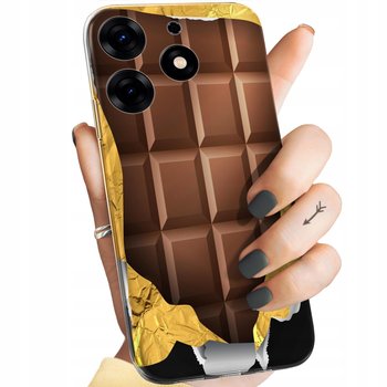 ETUI DO TECNO SPARK 10 PRO WZORY CZEKOLADA CHOCO SŁODYCZE OBUDOWA POKROWIEC - Hello Case