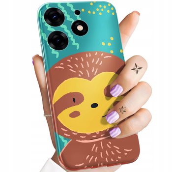 ETUI DO TECNO SPARK 10 PRO WZORY LENIWIEC ŚMIESZNE WEWNĘTRZNE ZWIERZĘ CASE - Hello Case