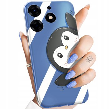 ETUI DO TECNO SPARK 10 PRO WZORY PINGWINEK PINGWIN HAPPY FEET OBUDOWA CASE - Hello Case