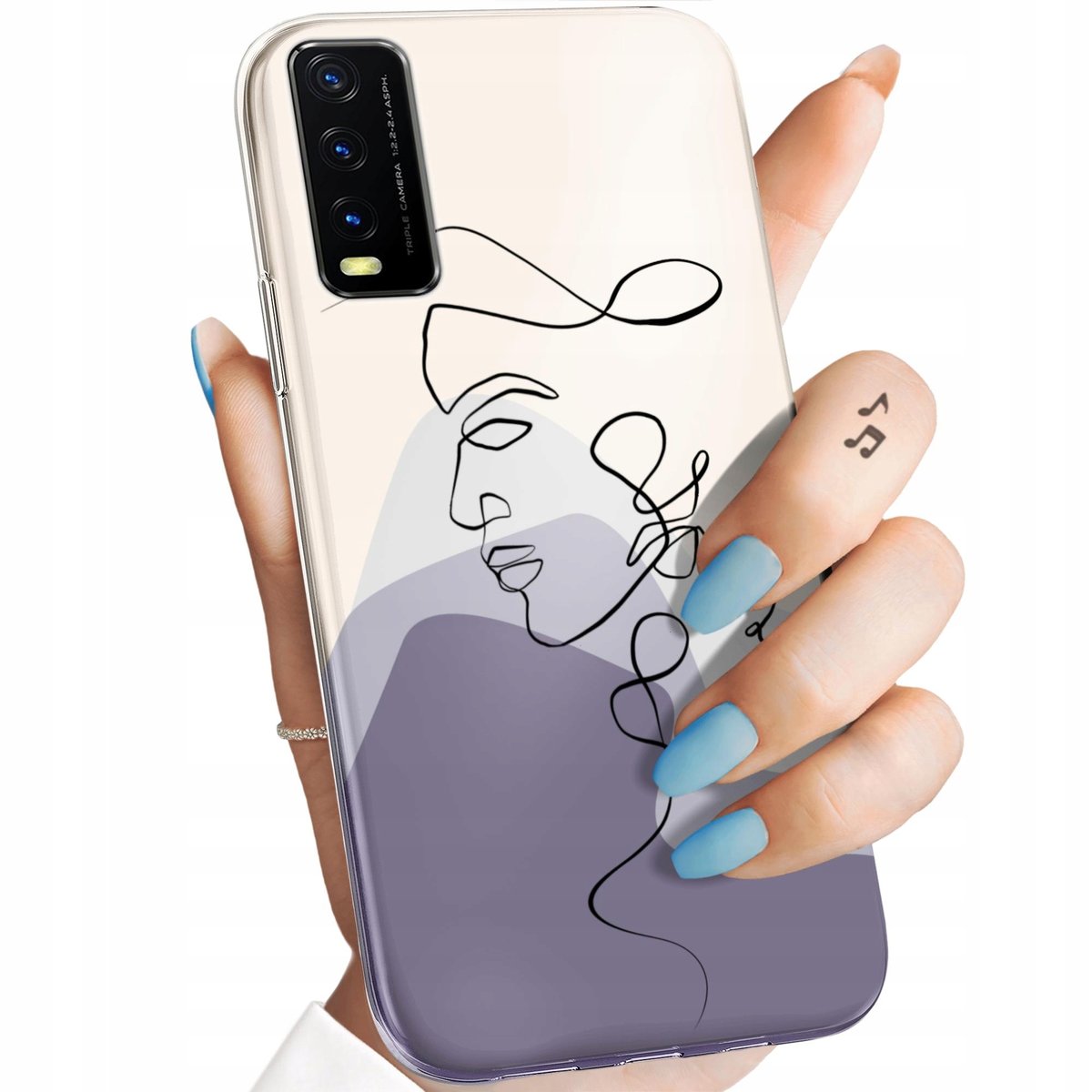 Tumundo Handyhülle Für Vivo Y20s/Y11s – Transparentes Gel-Case Mit Affen-Motiv, Personalisierter Druck
