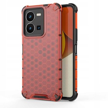 Etui Do Vivo Y35 / Y22 / Y22S 4G Pancerne Honeycomb Czerwone Pokrowiec Obudowa Futerał Case - GSM-HURT