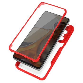 Etui do Xiaomi 11T i 11T Pro Plexiglas Back i Polymer Front czerwone - Avizar