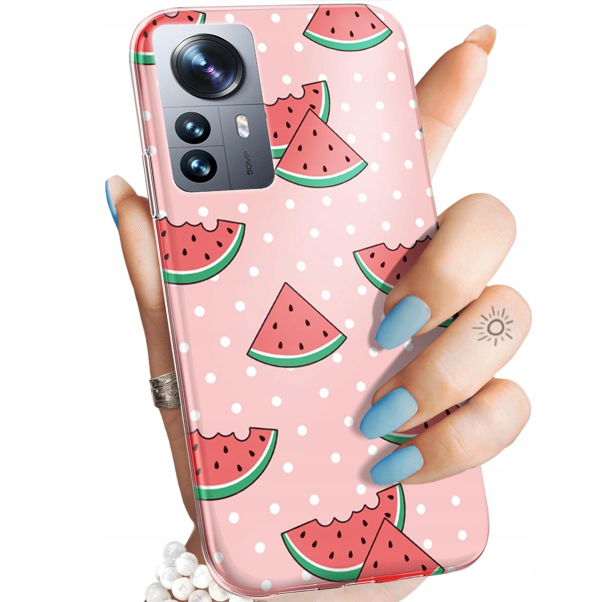 Custodia Fiorata Per Xiaomi 12 Pro / 12s Pro - Cover TPU Trasparente Con Disegno Artistico, Antiurto - 3