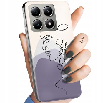 Etui Do Xiaomi 14T Wzory Continuous Line-Art Kreska Linie Obudowa Pokrowiec - Hello Case