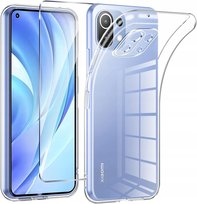 Etui Do Xiaomi Mi 11 Lite Case + Szkło 9H | PRZEZROCZYSTE CLEAR 2MM