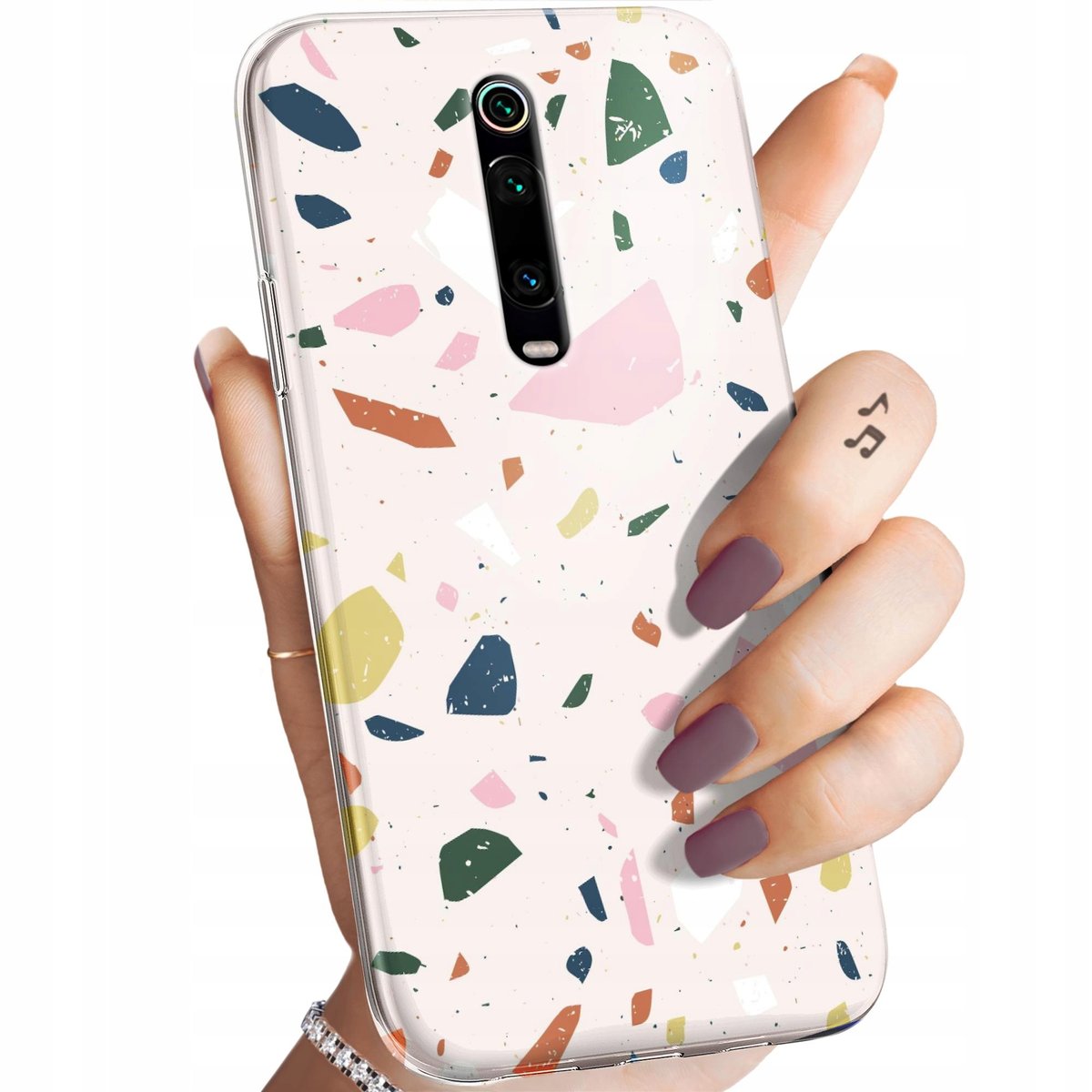 FMPCUON Cover Trasparente con Cordino Compatibile con Xiaomi Mi 9T / Redmi K20 Caso Custodia Protezione TPU Ultra Sottile Case + Vetro Temperato, Necklace Cordoncino Smartphone Collana Chain Cord
