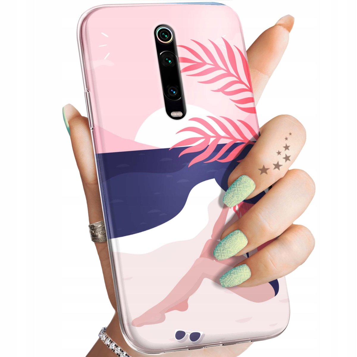 Coole Handyhülle Für Xiaomi Mi 9T/9T Pro: Transparent Mit Blumen-Muster, Ultra-dünn & Stoßfest