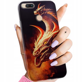 Etui Do Xiaomi Mi A1 Wzory Smoki Dragon Taniec Smoków Obudowa Pokrowiec - Hello Case