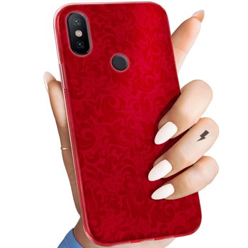 Etui Do Xiaomi Mi A2 Lite Wzory Czerwone Serca Róże Obudowa Pokrowiec Case - Hello Case