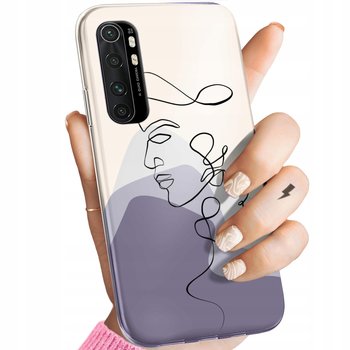 Etui Do Xiaomi Mi Note 10 Lite Wzory Continuous Line-Art Kreska Linie Case - Hello Case