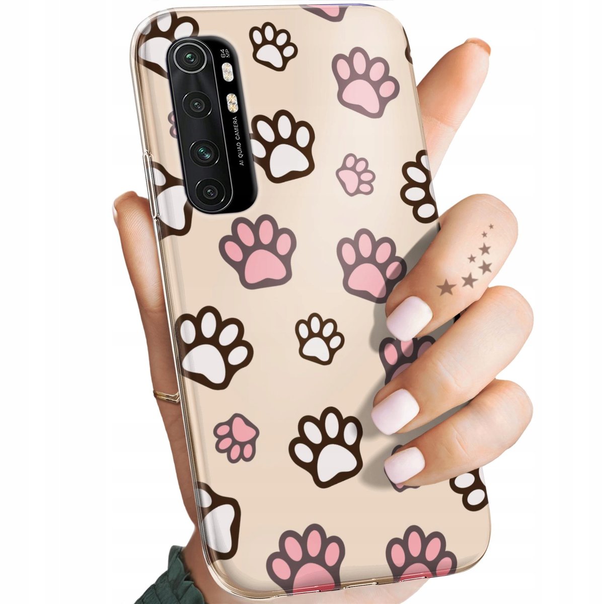 Etui Do Xiaomi Mi Note 10 Lite Wzory Łapki Ślady Łapa Stopa Obudowa ...