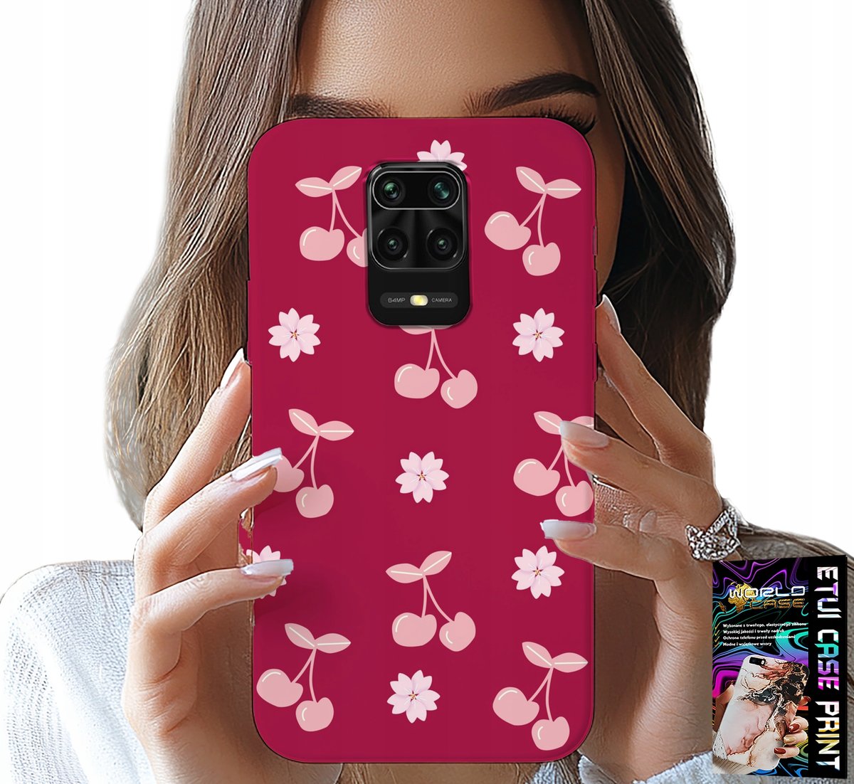 ERT GROUP Custodia Originale Babaco Per Xiaomi Redmi Note 9 Pro/9S – Flowers 018, TPU Flessibile E Trasparente