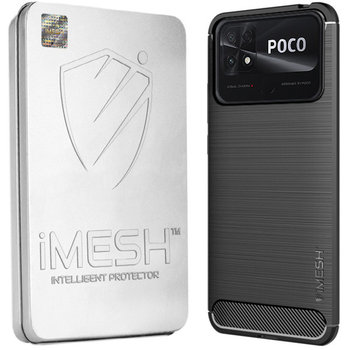Etui Do Xiaomi Poco C40 Case Futerał Imesh Carbon - iMesh