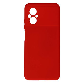 Etui Do Xiaomi Poco M5 Półsztywne Miękkie W Dotyku Cienkie Czerwone - Avizar